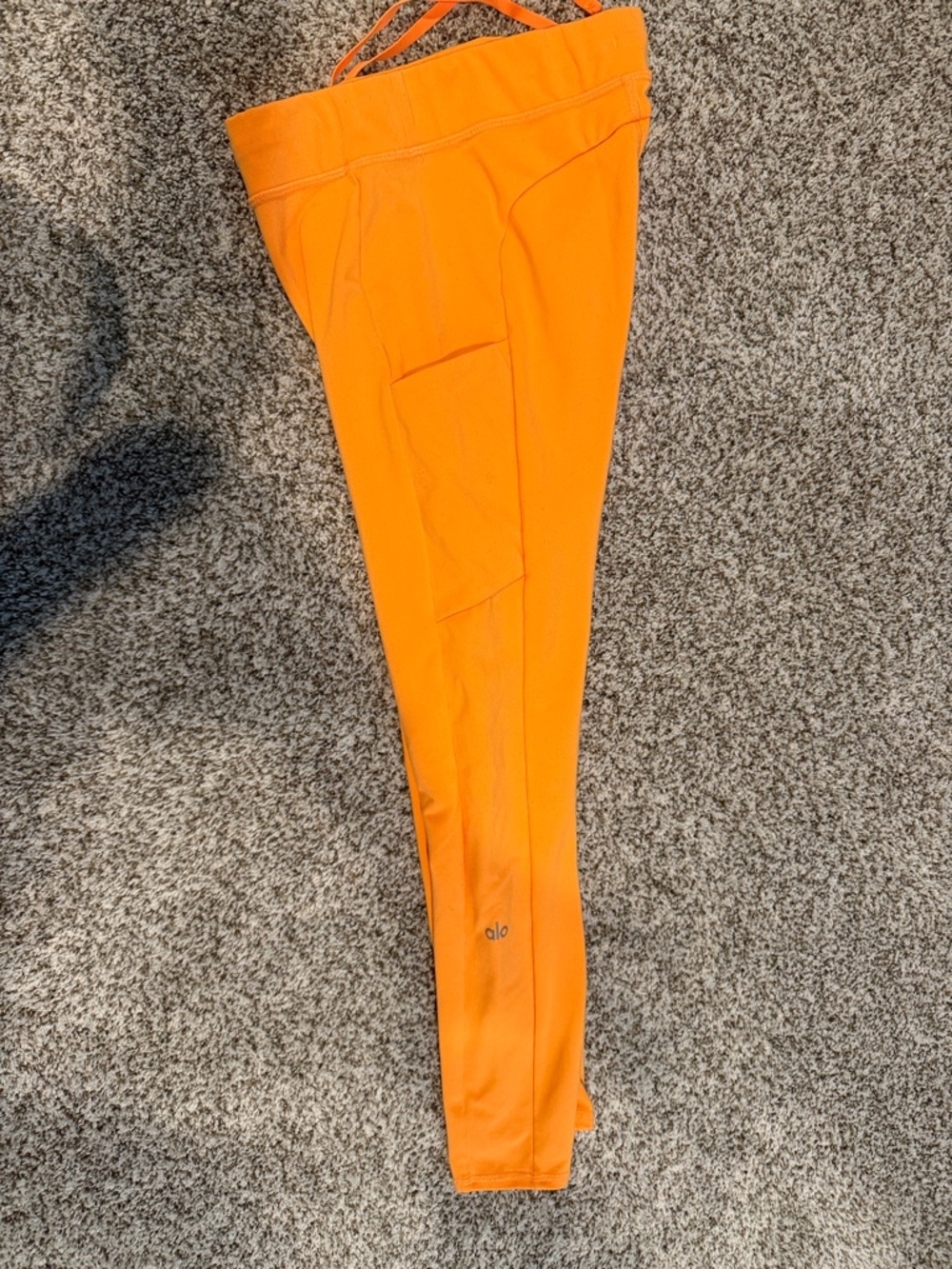 ALO Yoga Bright Orange High-Waist Leggings
